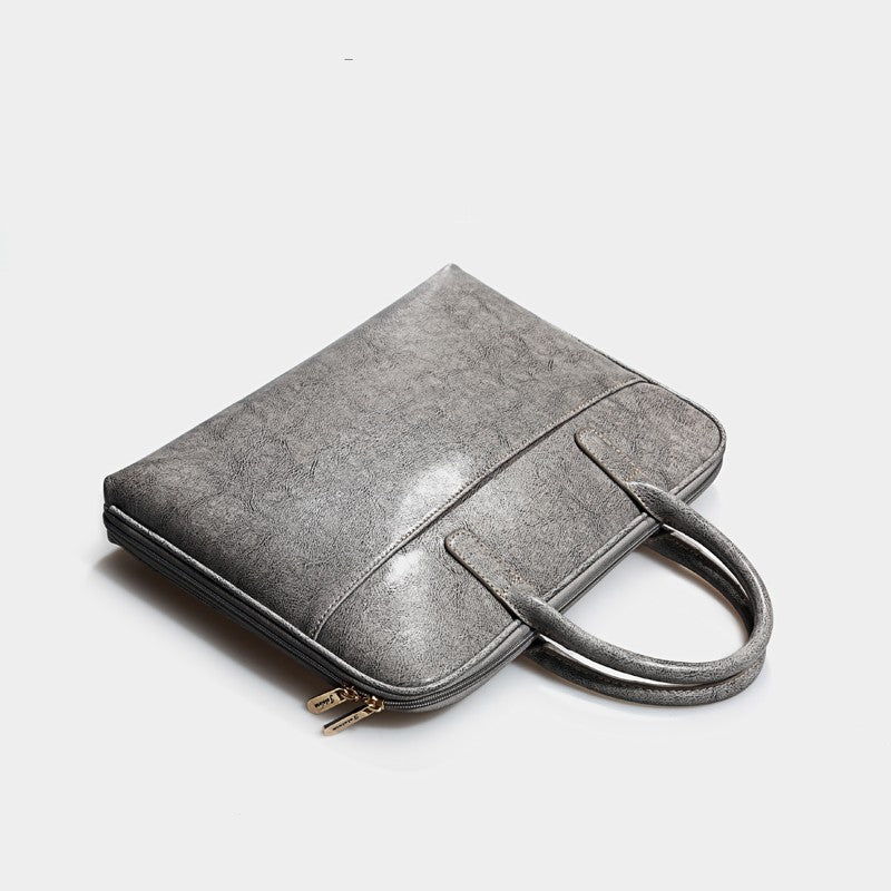 14 Leather Computer Bag Fashion Cowhide Briefcase